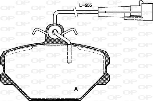 Open Parts BPA0264.02 - Komplet Pločica, disk-kočnica www.molydon.hr