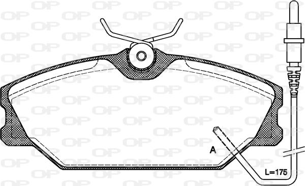 Open Parts BPA0208.02 - Komplet Pločica, disk-kočnica www.molydon.hr