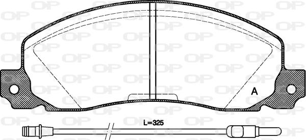 Open Parts BPA0202.02 - Komplet Pločica, disk-kočnica www.molydon.hr