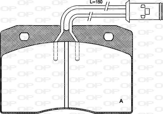 Open Parts BPA0211.12 - Komplet Pločica, disk-kočnica www.molydon.hr