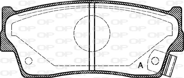 Open Parts BPA0289.02 - Komplet Pločica, disk-kočnica www.molydon.hr