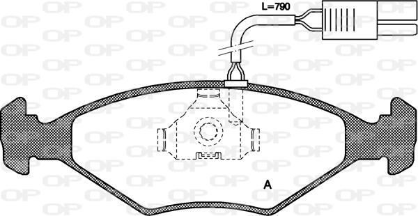 Open Parts BPA0281.02 - Komplet Pločica, disk-kočnica www.molydon.hr