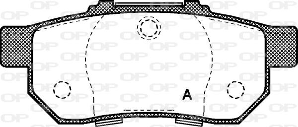 Open Parts BPA0233.20 - Komplet Pločica, disk-kočnica www.molydon.hr