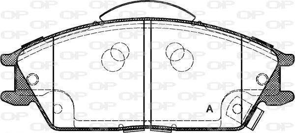 Open Parts BPA0224.22 - Komplet Pločica, disk-kočnica www.molydon.hr