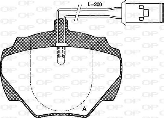 Open Parts BPA0222.01 - Komplet Pločica, disk-kočnica www.molydon.hr