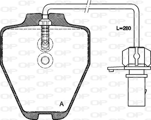 Open Parts BPA0752.22 - Komplet Pločica, disk-kočnica www.molydon.hr