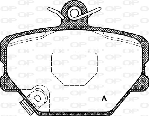 Open Parts BPA0705.02 - Komplet Pločica, disk-kočnica www.molydon.hr