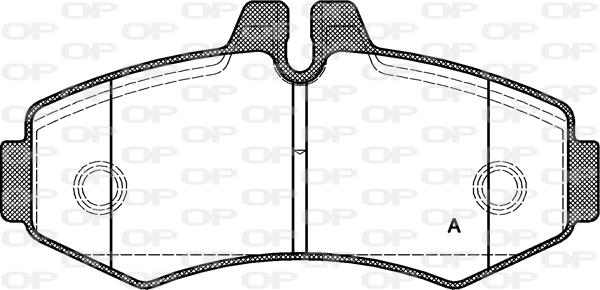 Open Parts BPA0701.00 - Komplet Pločica, disk-kočnica www.molydon.hr