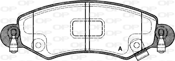 Open Parts BPA0702.12 - Komplet Pločica, disk-kočnica www.molydon.hr