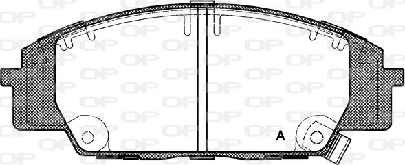 Open Parts BPA0735.02 - Komplet Pločica, disk-kočnica www.molydon.hr