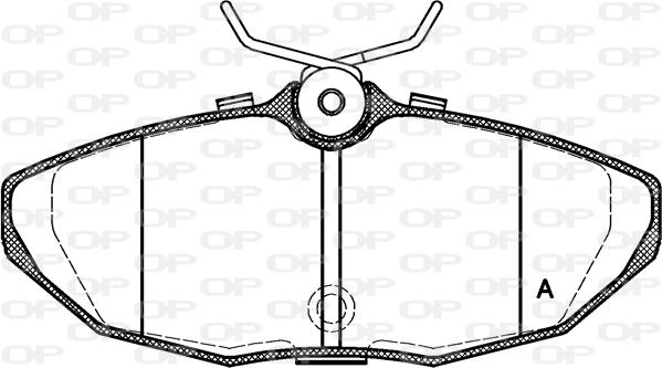 Open Parts BPA0732.10 - Komplet Pločica, disk-kočnica www.molydon.hr