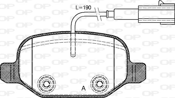 Open Parts BPA0727.02 - Komplet Pločica, disk-kočnica www.molydon.hr