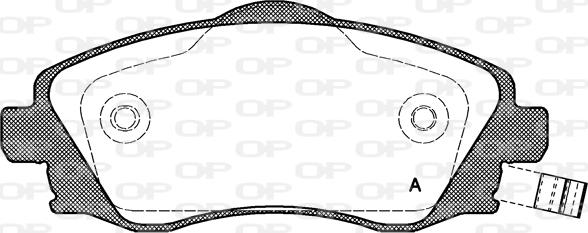 Open Parts BPA0774.02 - Komplet Pločica, disk-kočnica www.molydon.hr