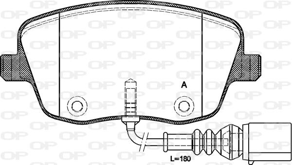 Open Parts BPA0775.01 - Komplet Pločica, disk-kočnica www.molydon.hr