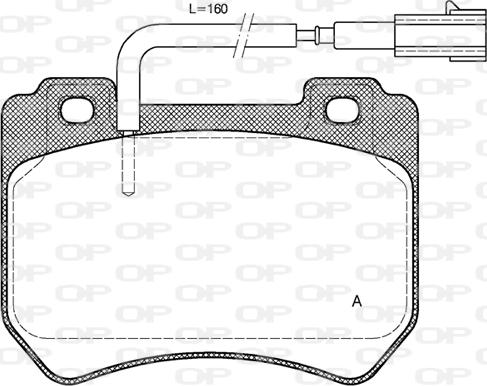 Open Parts BPA1444.01 - Komplet Pločica, disk-kočnica www.molydon.hr