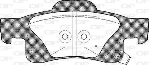 Open Parts BPA1446.02 - Komplet Pločica, disk-kočnica www.molydon.hr