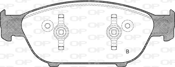 Open Parts BPA1441.02 - Komplet Pločica, disk-kočnica www.molydon.hr