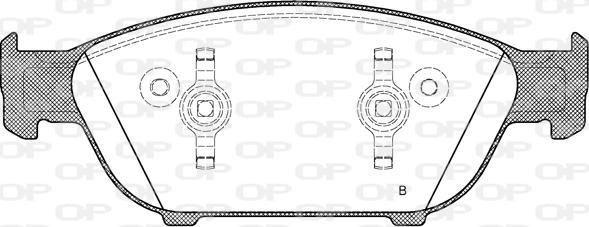 Open Parts BPA1441.12 - Komplet Pločica, disk-kočnica www.molydon.hr