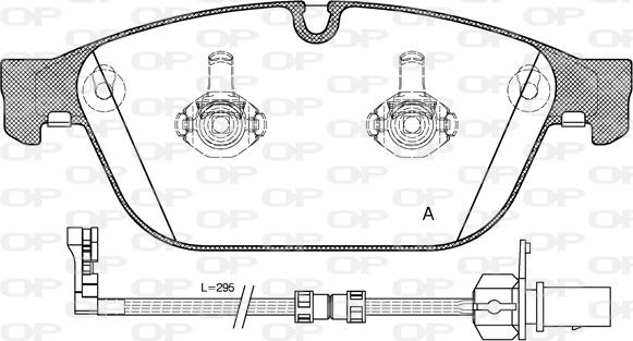 Open Parts BPA1443.02 - Komplet Pločica, disk-kočnica www.molydon.hr