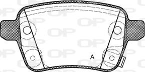 Open Parts BPA1450.22 - Komplet Pločica, disk-kočnica www.molydon.hr