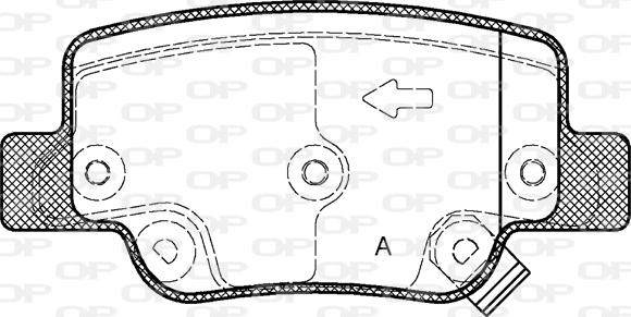 Open Parts BPA1452.02 - Komplet Pločica, disk-kočnica www.molydon.hr