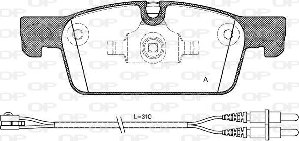 Open Parts BPA1461.01 - Komplet Pločica, disk-kočnica www.molydon.hr