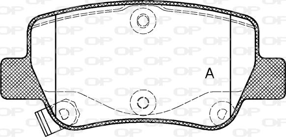 Open Parts BPA1403.02 - Komplet Pločica, disk-kočnica www.molydon.hr