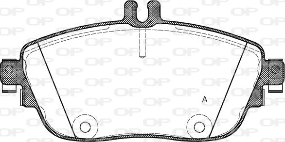 Open Parts BPA1485.08 - Komplet Pločica, disk-kočnica www.molydon.hr