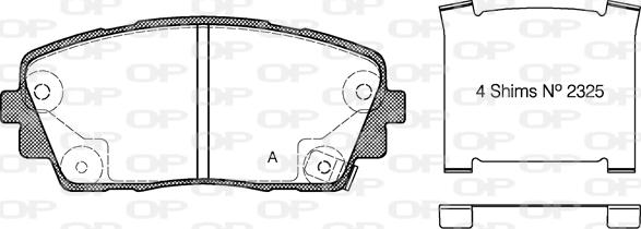 Open Parts BPA1481.02 - Komplet Pločica, disk-kočnica www.molydon.hr