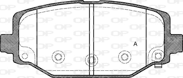 Open Parts BPA1483.04 - Komplet Pločica, disk-kočnica www.molydon.hr