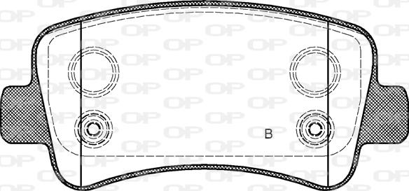 Open Parts BPA1439.01 - Komplet Pločica, disk-kočnica www.molydon.hr