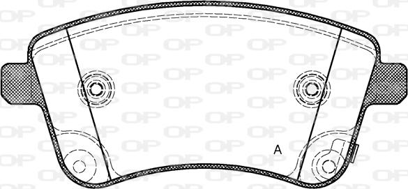 Open Parts BPA1435.02 - Komplet Pločica, disk-kočnica www.molydon.hr