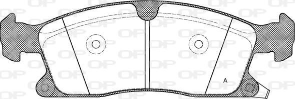 Open Parts BPA1430.02 - Komplet Pločica, disk-kočnica www.molydon.hr