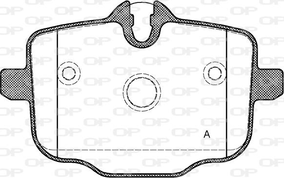 Open Parts BPA1433.00 - Komplet Pločica, disk-kočnica www.molydon.hr