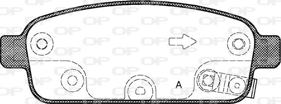 Open Parts BPA1432.02 - Komplet Pločica, disk-kočnica www.molydon.hr