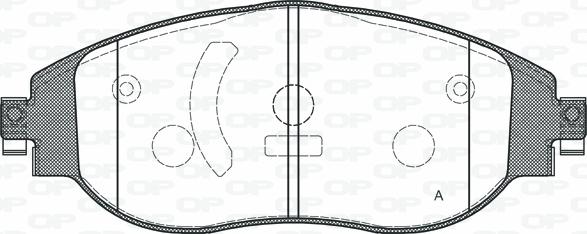 Open Parts BPA1470.00 - Komplet Pločica, disk-kočnica www.molydon.hr