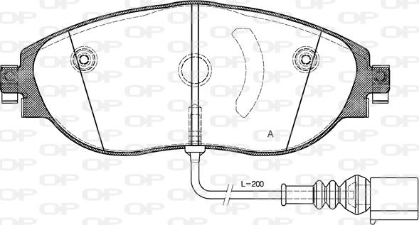 Open Parts BPA1470.01 - Komplet Pločica, disk-kočnica www.molydon.hr