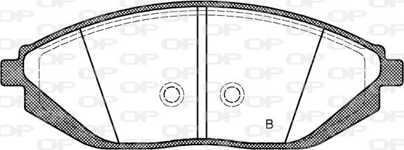 Open Parts BPA1472.02 - Komplet Pločica, disk-kočnica www.molydon.hr