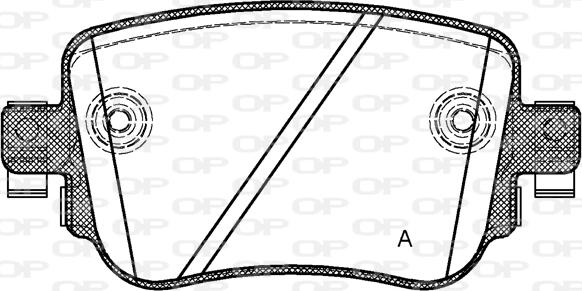 Open Parts BPA1549.08 - Komplet Pločica, disk-kočnica www.molydon.hr