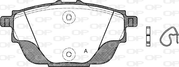 Open Parts BPA1557.00 - Komplet Pločica, disk-kočnica www.molydon.hr