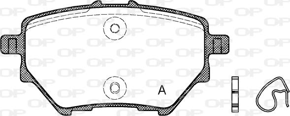 Open Parts BPA1562.00 - Komplet Pločica, disk-kočnica www.molydon.hr