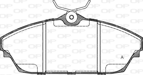 Open Parts BPA1504.00 - Komplet Pločica, disk-kočnica www.molydon.hr