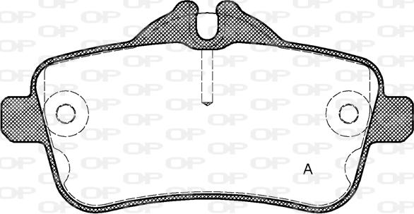 Open Parts BPA1503.00 - Komplet Pločica, disk-kočnica www.molydon.hr