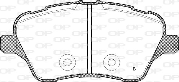 Open Parts BPA1514.00 - Komplet Pločica, disk-kočnica www.molydon.hr