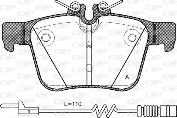 Open Parts BPA1516.20 - Komplet Pločica, disk-kočnica www.molydon.hr