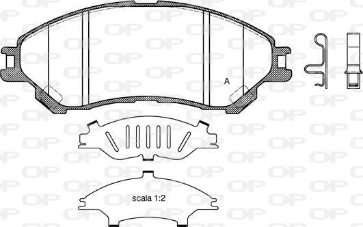 Open Parts BPA1589.02 - Komplet Pločica, disk-kočnica www.molydon.hr