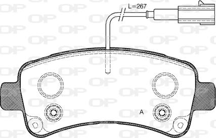 Open Parts BPA1588.02 - Komplet Pločica, disk-kočnica www.molydon.hr