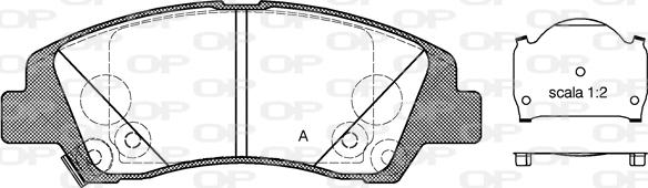 Open Parts BPA1583.02 - Komplet Pločica, disk-kočnica www.molydon.hr