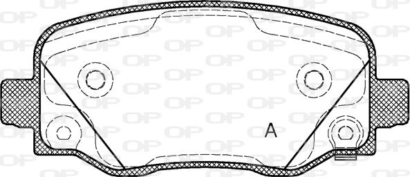 Open Parts BPA1578.02 - Komplet Pločica, disk-kočnica www.molydon.hr