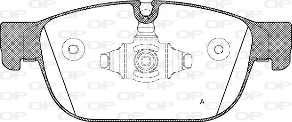 Open Parts BPA1696.00 - Komplet Pločica, disk-kočnica www.molydon.hr